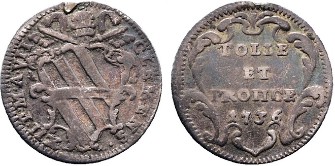 Clement XII Tolle et Proiice Grosso